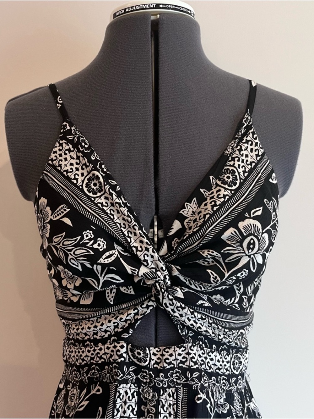 Angie Black and White Strapless High-Low Dress - Picture 4 of 5